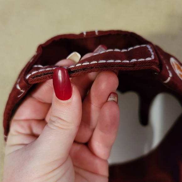 Distressed Burgundy Football Mama Hat - Picture 4 of 8